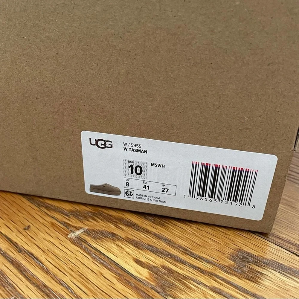 UGG Tasman Slipper Mustard Seed White Size 10 Women’s - Picture 8 of 8